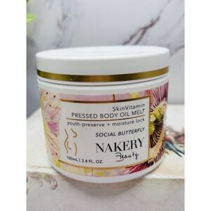 Nakery Beauty Skin Vitamin Pressed Skin Body Oil Melt Social Butterfly 3.4 fl oz
